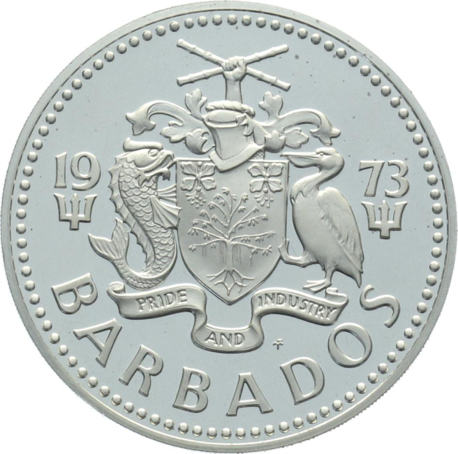 Barbados 10 Dollars 1973